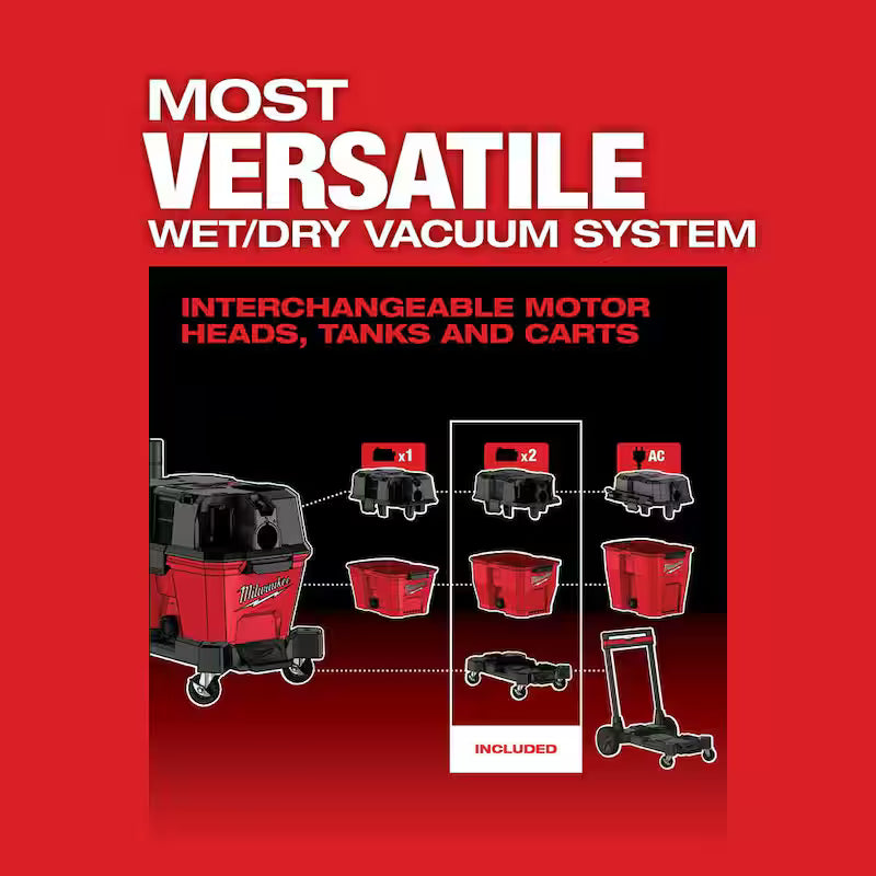 9 Gal. Cordless Wet/Dry Shop Vacuum Kit with Swiveling Palm Brush Tool X710