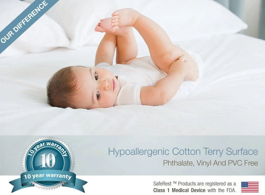 Hypoallergenic Waterproof King Mattress Protector P22645