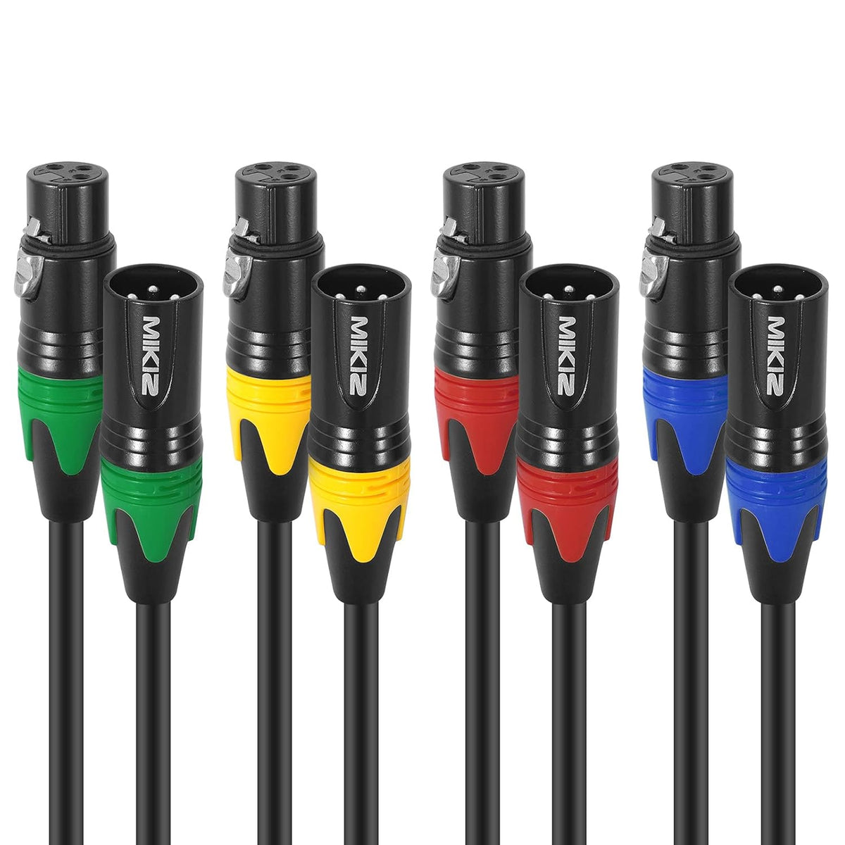 25ft 4 Pack XLR Microphone Cables J847