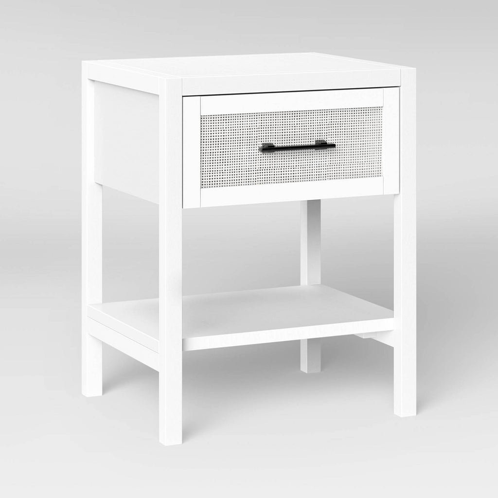 White End Table with Drawer D312