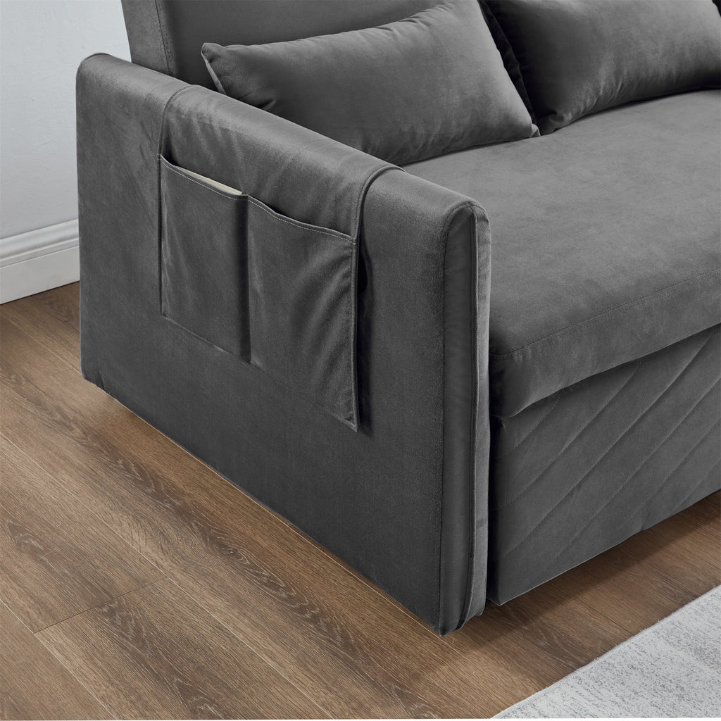 Gray Upholstered Sleeper Sofa O176938