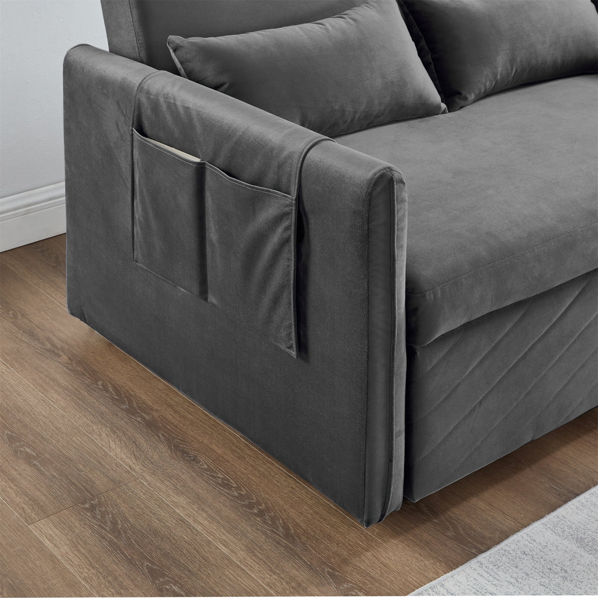 Gray Upholstered Sleeper Sofa O176938