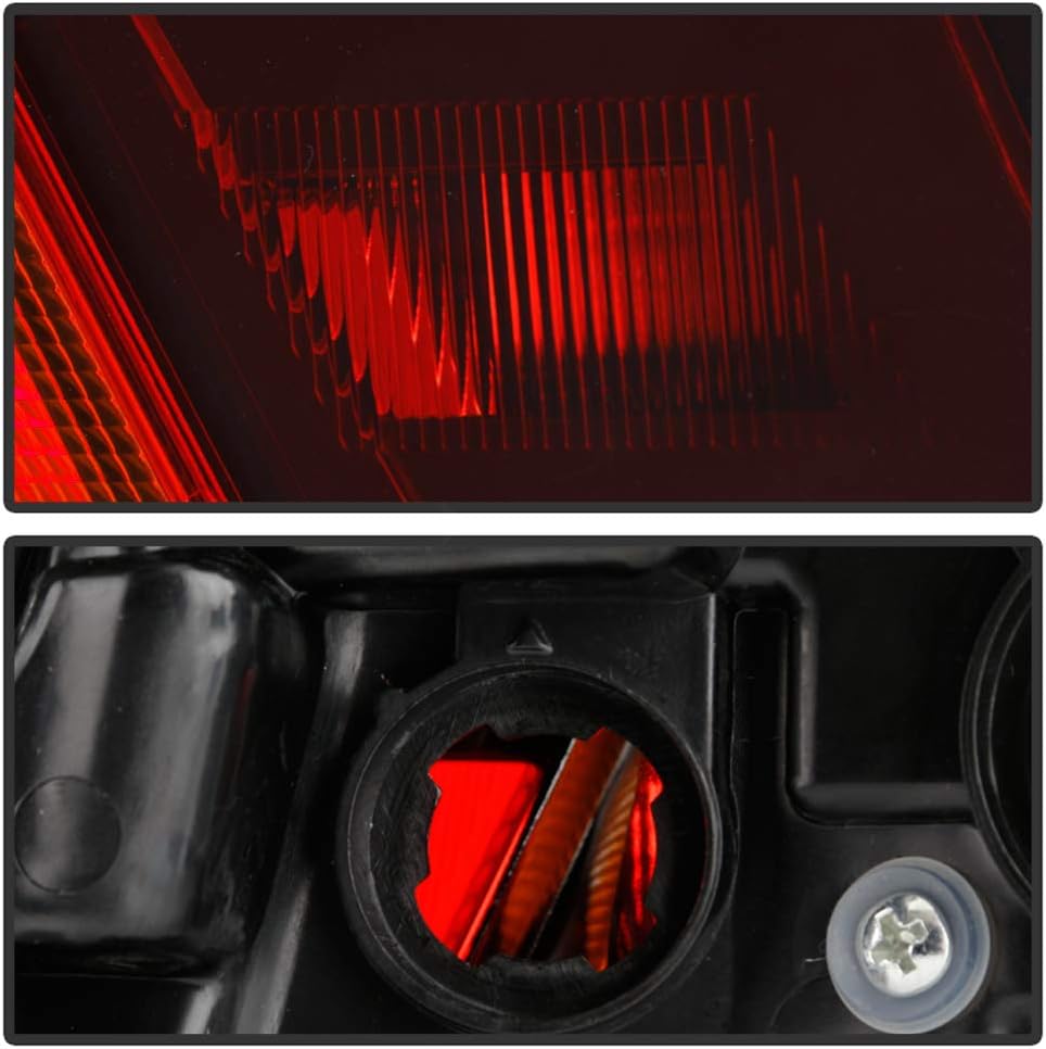 All Red Lens Tail Lights Assembly R33609