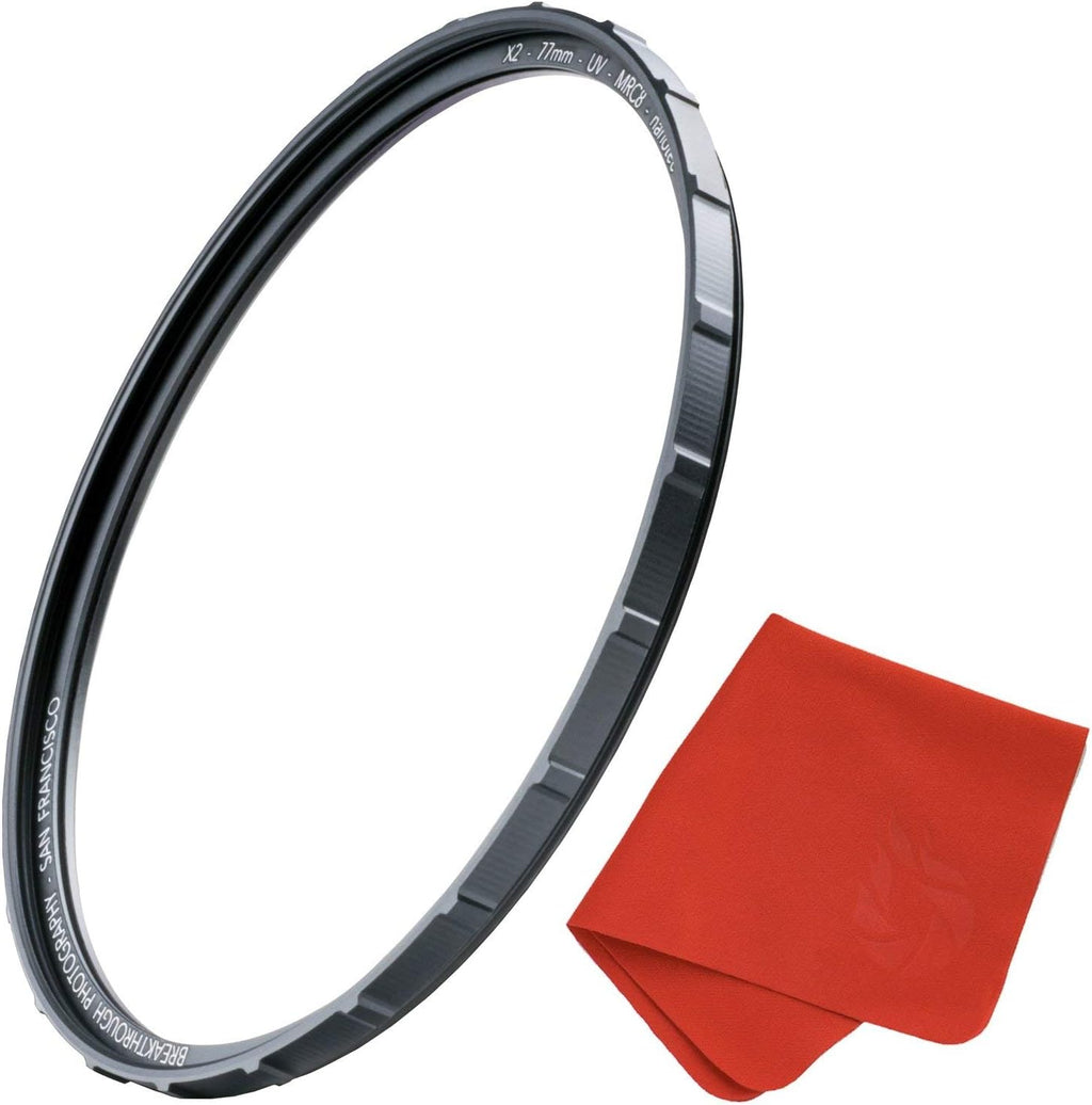 105mm X2 UV Filter for Camera Lenses with Lens Cloth K100