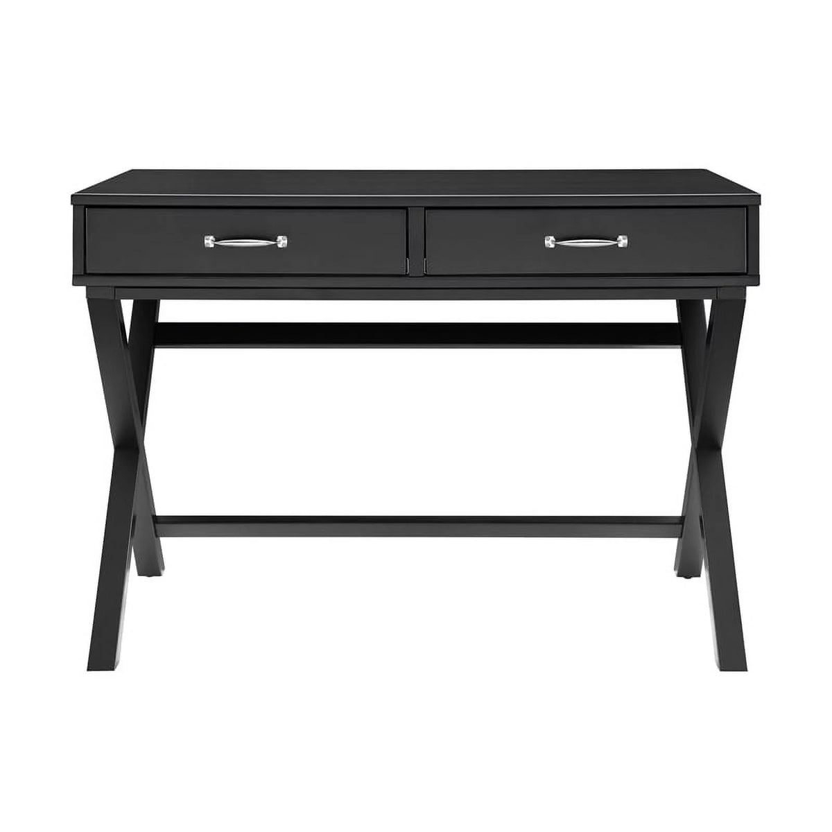 Black 2-Drawer Wood Desk K586099