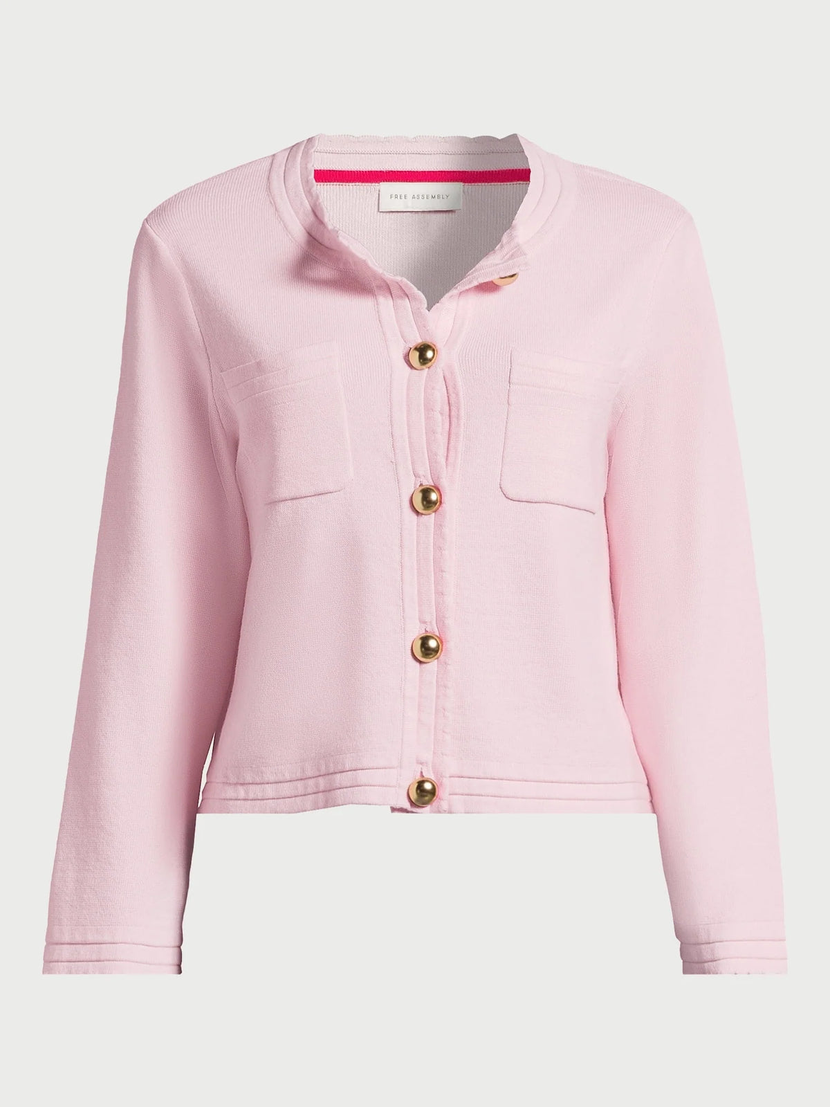 Women's Chest Pocket Cardigan Sweater with Long Sleeves W945