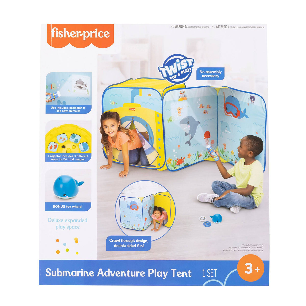 Pop Up Play Tent Submarine Adventure with Projector Toy E82857