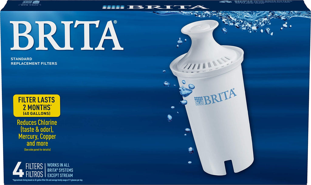 Brita Standard Water Filter, 4 Count, White G248151