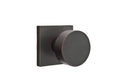 Polished Nickel Round Knob Dummy Pair Square Rosette X62387