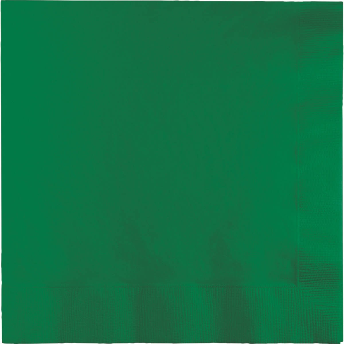 Emerald Green 2 Ply Disposable Beverage Napkins W598