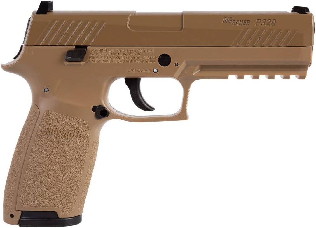 SIG Sauer P320 Air Pistol with CO2 12 Gram (15 Pack) and 500 Lead Pellets Bundle A7155