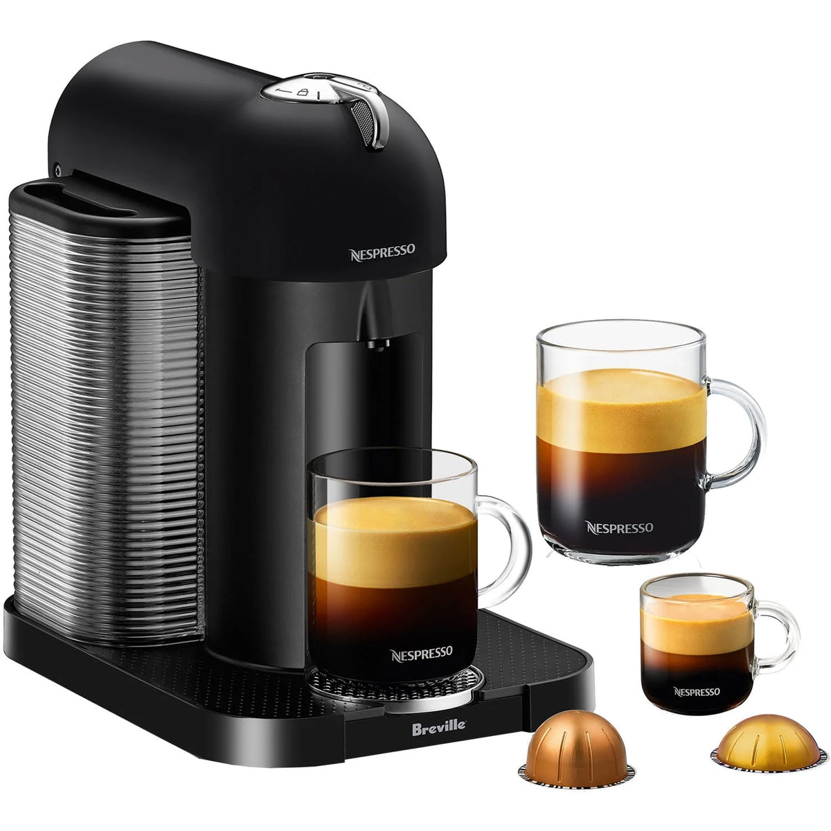 Black Single-Serve Coffee & Espresso Machine X334
