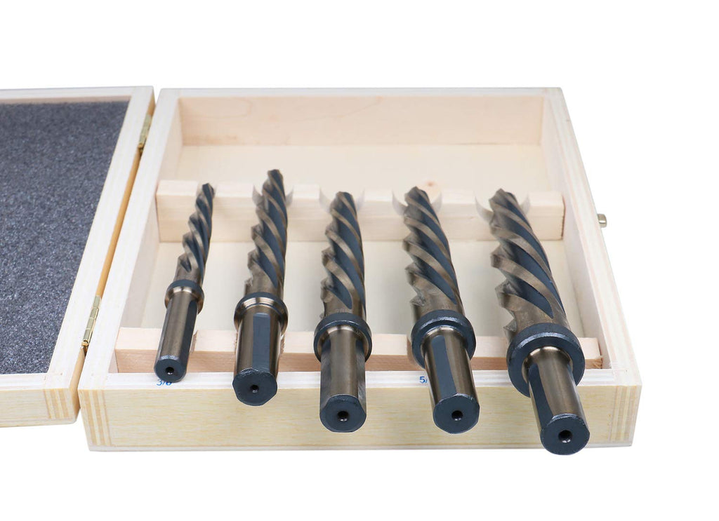 5 Pc H.S.S. Standard Spiral Flute Car Reamer Set F33027