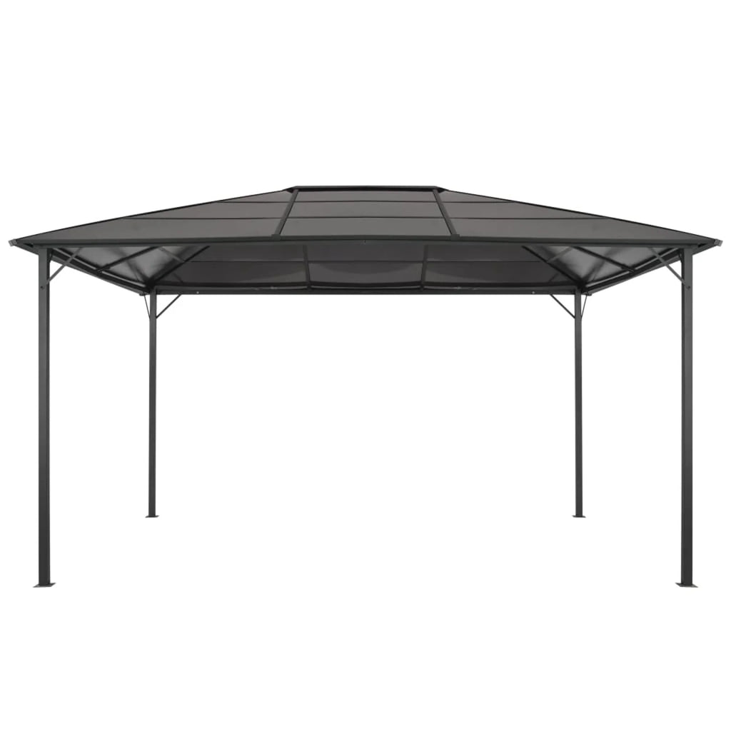 Black Outdoor Gazebo Canopy Tent 18.9ft x 9.5ft x 10.1ft S6498