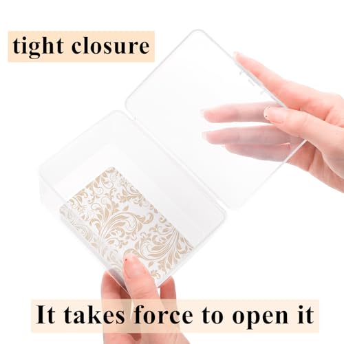 20 Pcs Clear Plastic Playing Card Cases A3593