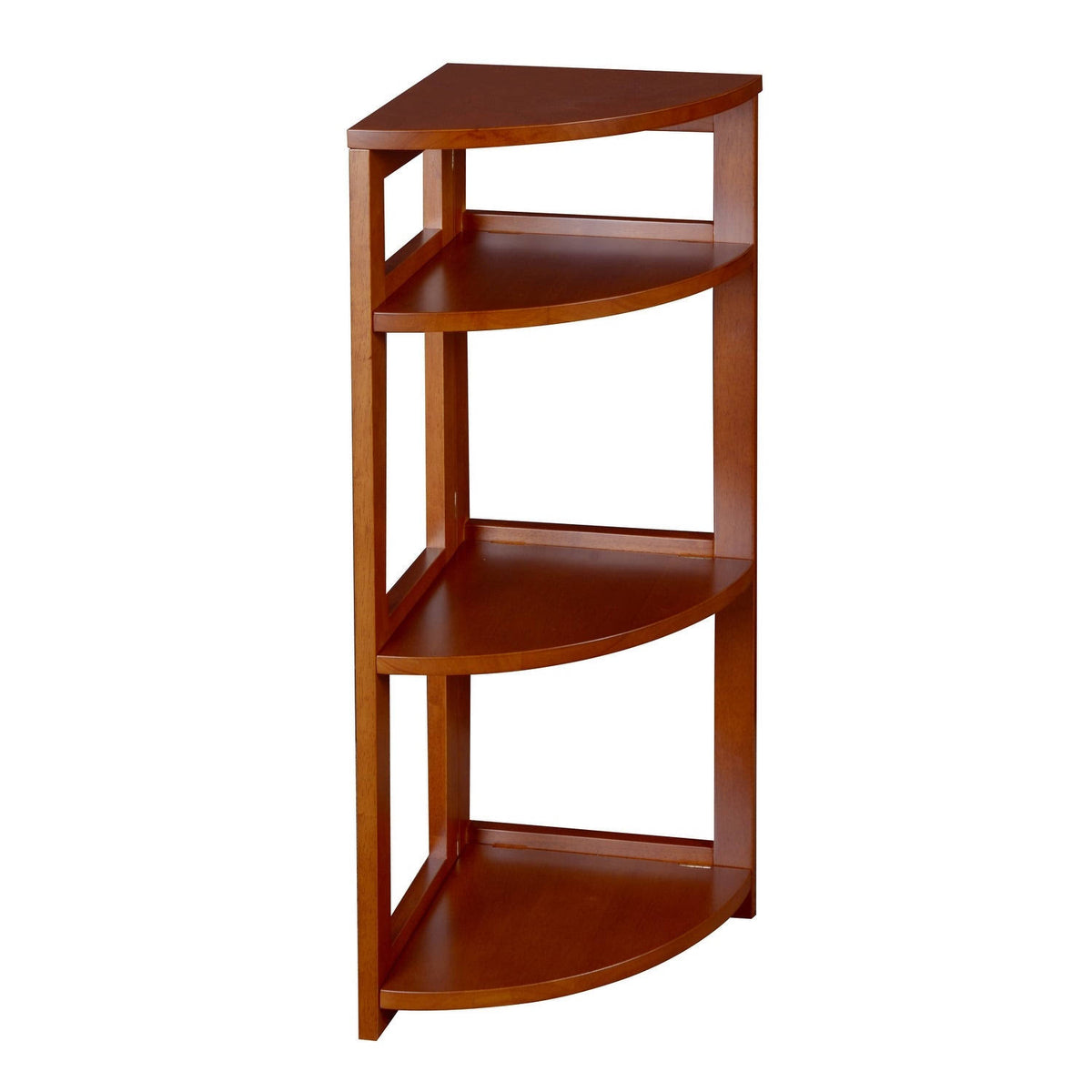 Cherry High Corner Folding Bookcase A642