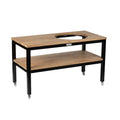 Grade A Teak Ceramic Grill Table with Aluminum Frame L207260