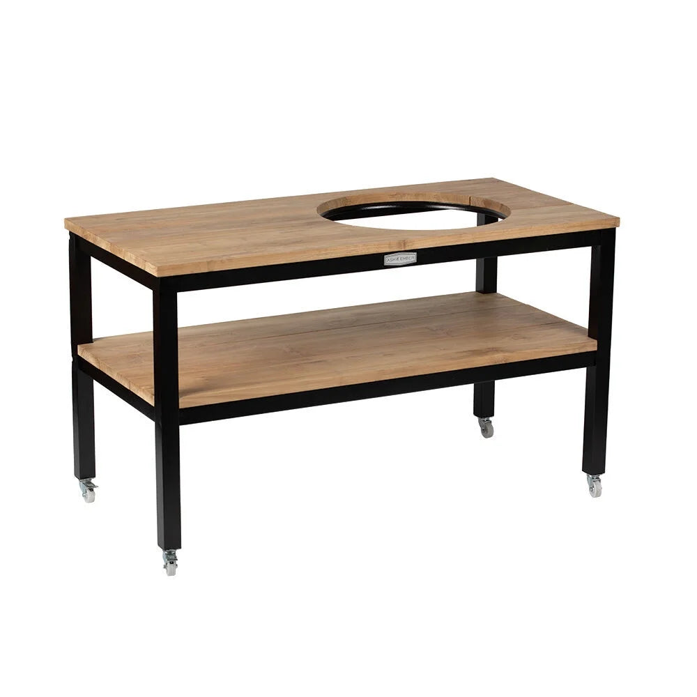 Grade A Teak Ceramic Grill Table with Aluminum Frame L207260