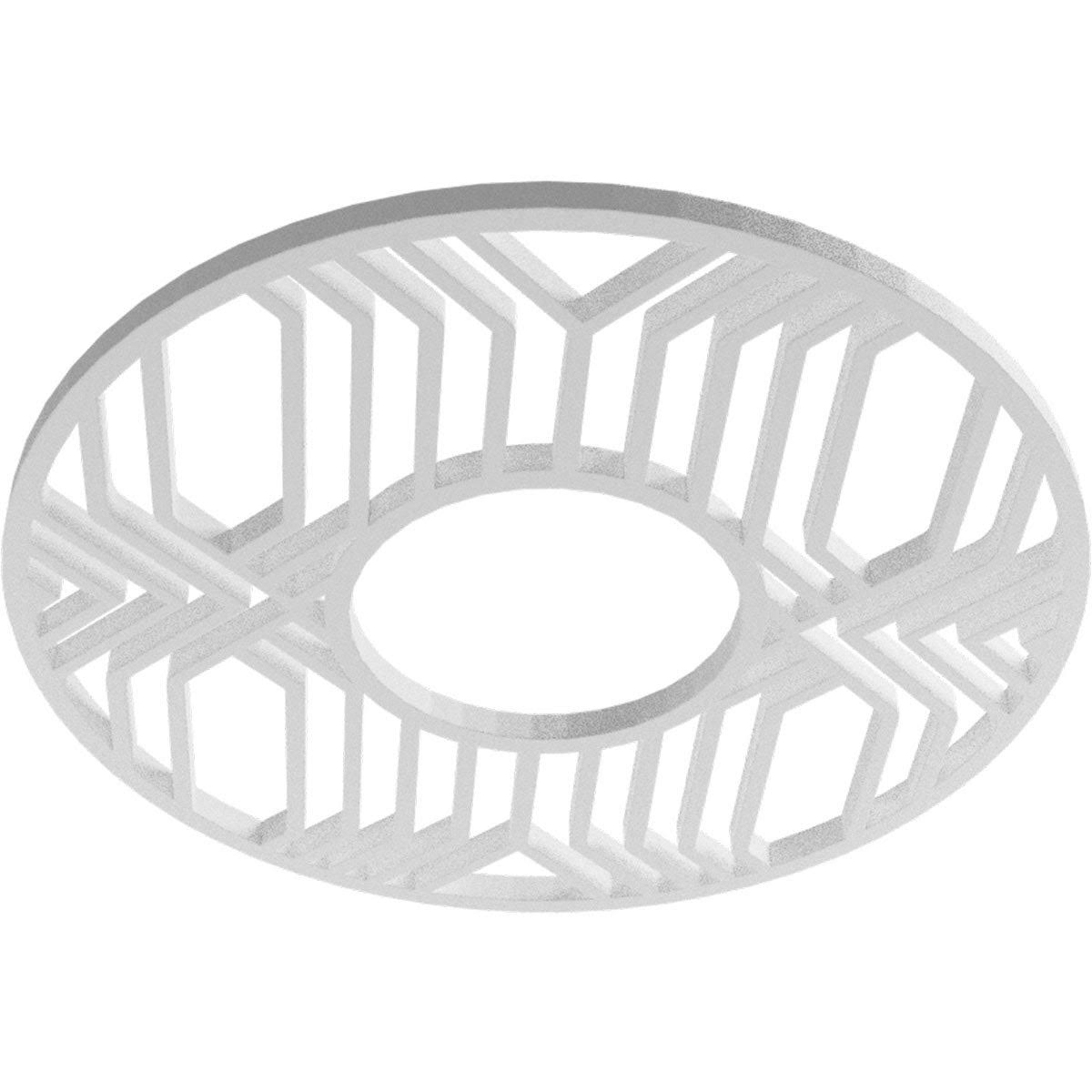 36x22OD x 13 1/8x22ID x 1x22P PVC Pierced Ceiling Medallion Y677920