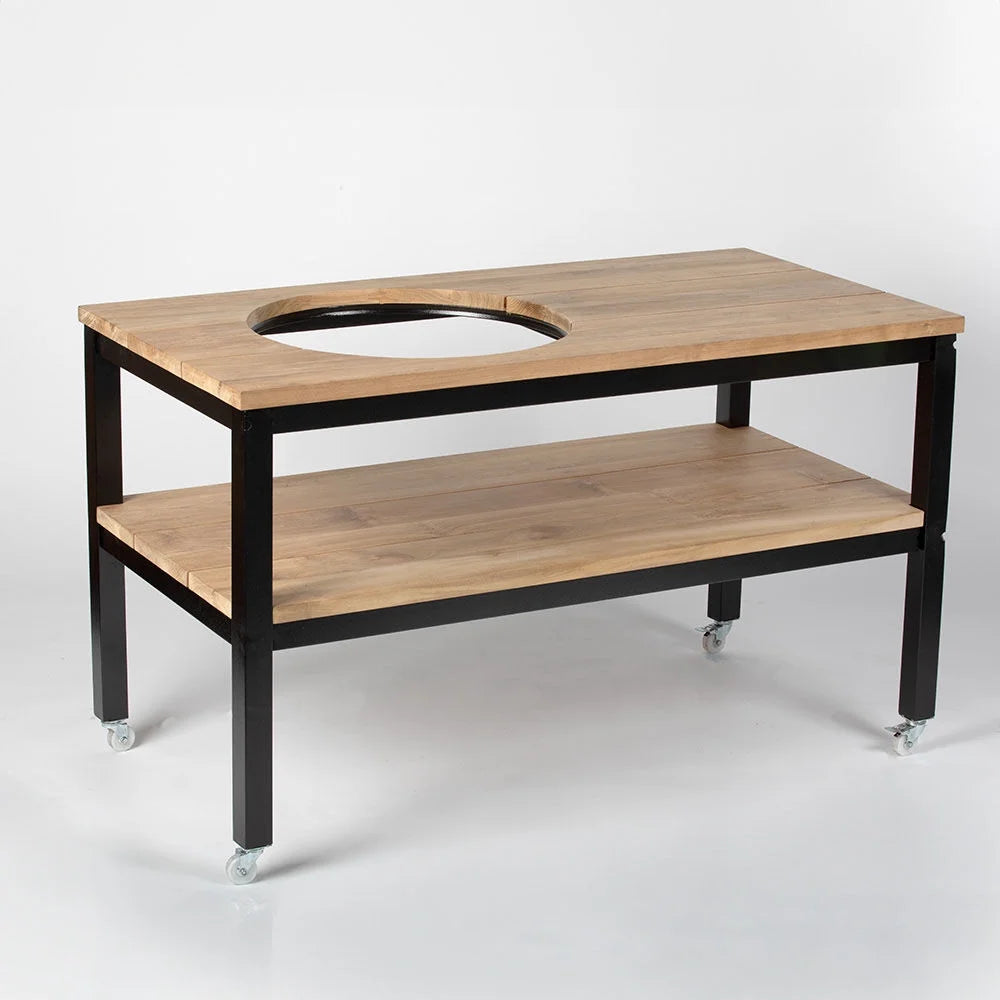 Grade A Teak Ceramic Grill Table with Aluminum Frame L207260
