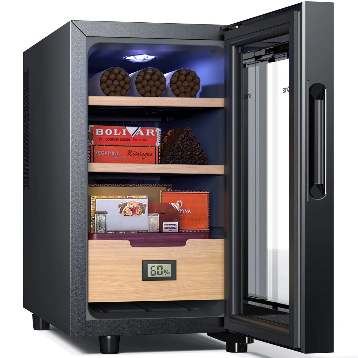 23L Electric Cigar Humidor with Spanish Cedar Wood Shelves G601