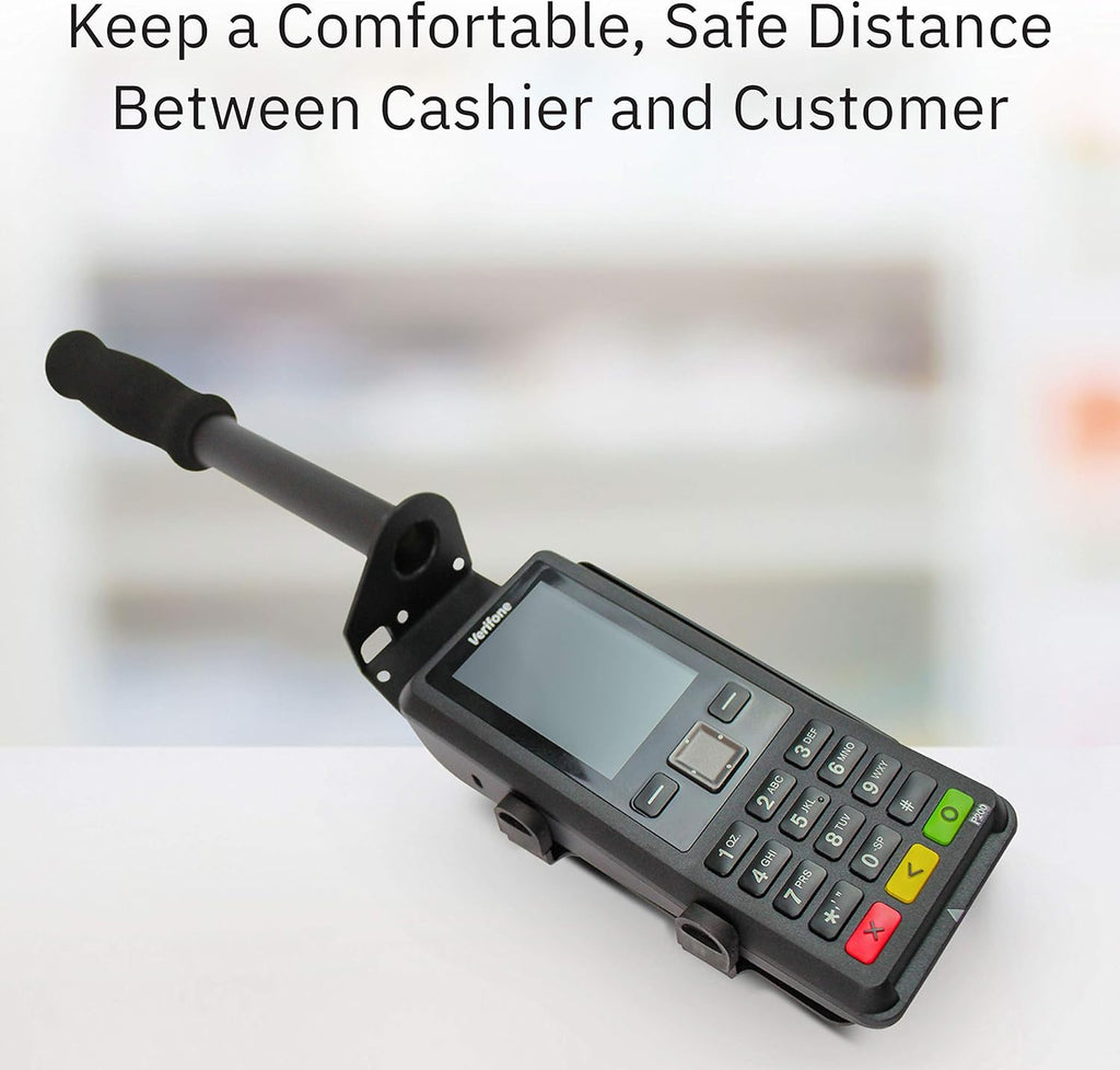 Black Drive-Thru Handheld Mount for Verifone P200 PIN Pad A825