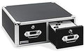 Black 4 x 6 Double Drawer Index Card Cabinet Z107