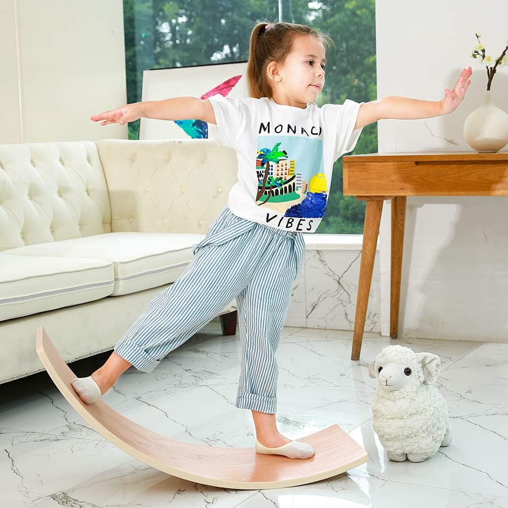 Natural Wood Balance Board 35 Inch B468122
