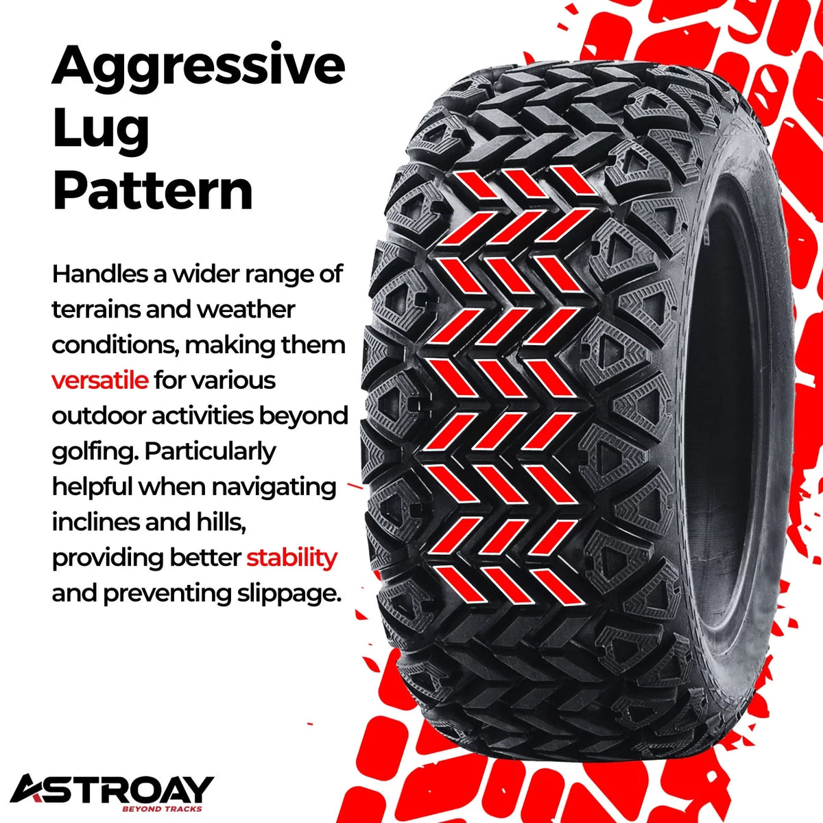 23 x 10.5 - 12 Golf Cart Tire V339