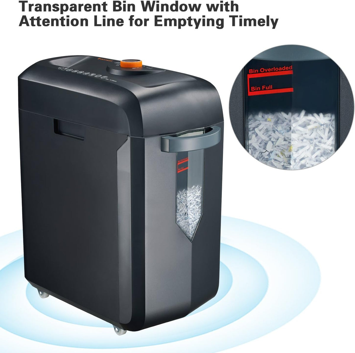 14-Sheet Cross-Cut Heavy Duty Paper and Credit Card Shredder with 5 Gallons Pullout Basket K94961
