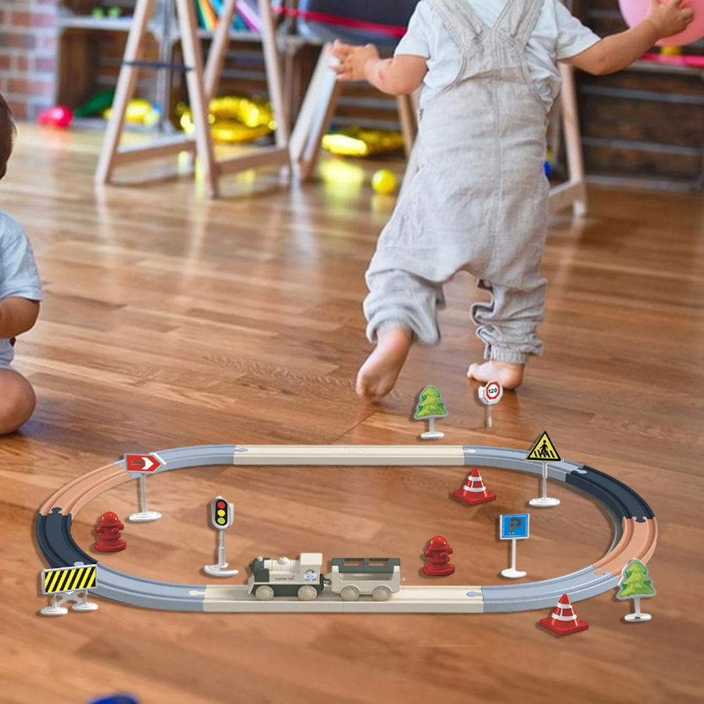 30pcs Puzzle Train Tracks Set A8054
