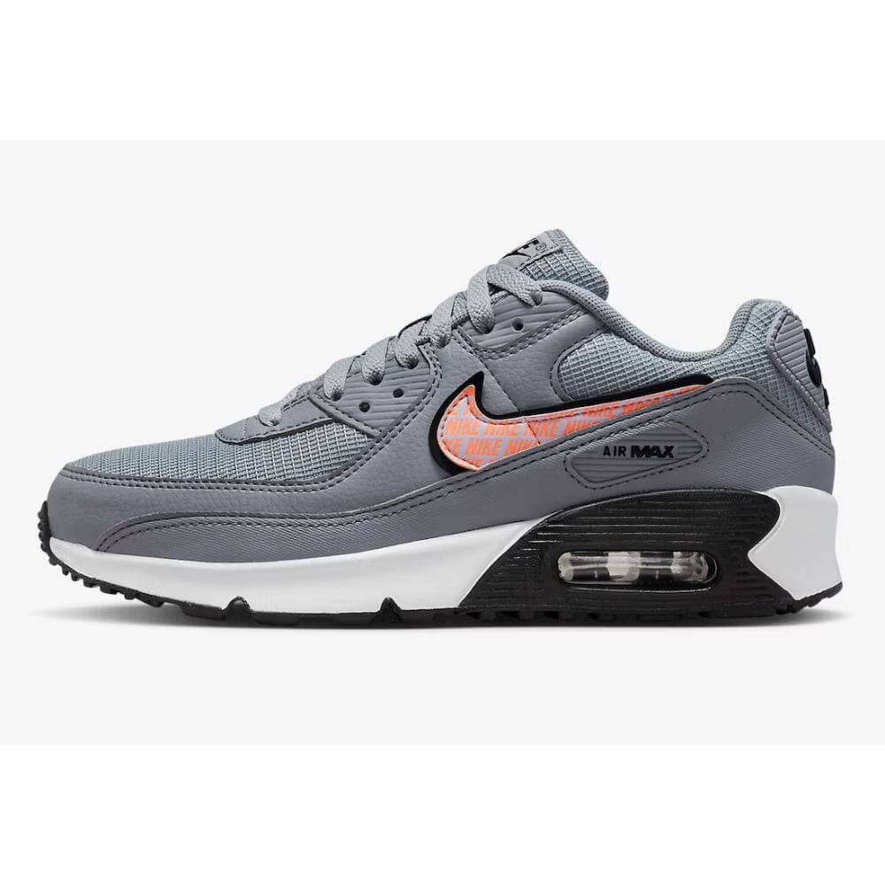 Wolf Grey/Sunset Glow Air Max 90 Grade-School Size 7Y X106