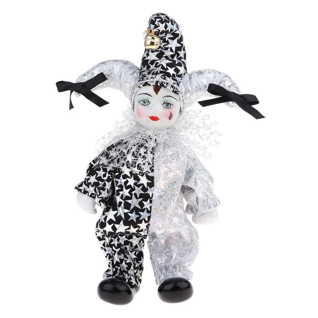 8 inch Porcelain Doll Harlequin Doll Toys F513