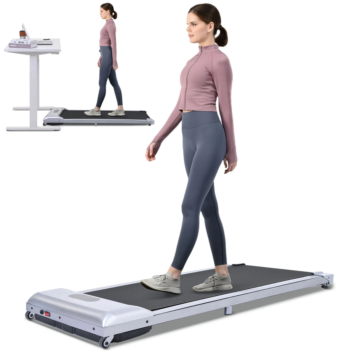 Portable 2.5HP Under Desk Treadmill B607978