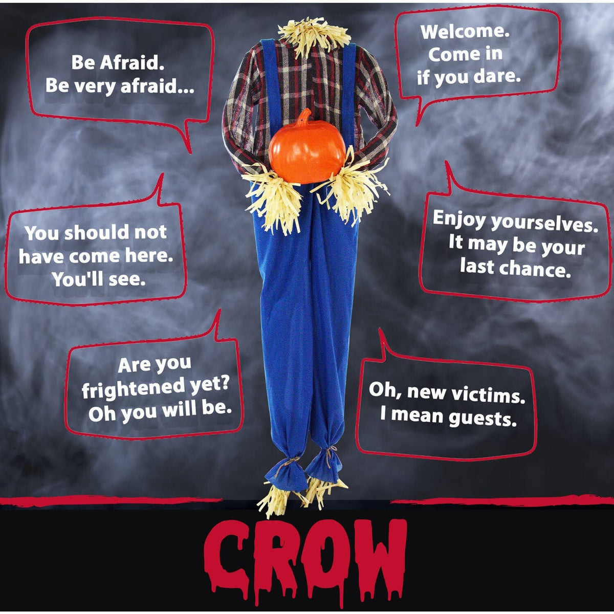Life-Size Animatronic Scarecrow T91921