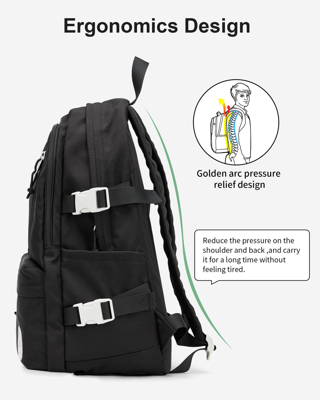 Lightweight Water Resistant 14 Inch Laptop Backpack U328
