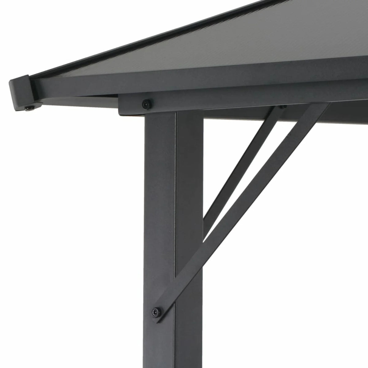 Black Outdoor Gazebo Canopy Tent 18.9ft x 9.5ft x 10.1ft S6498