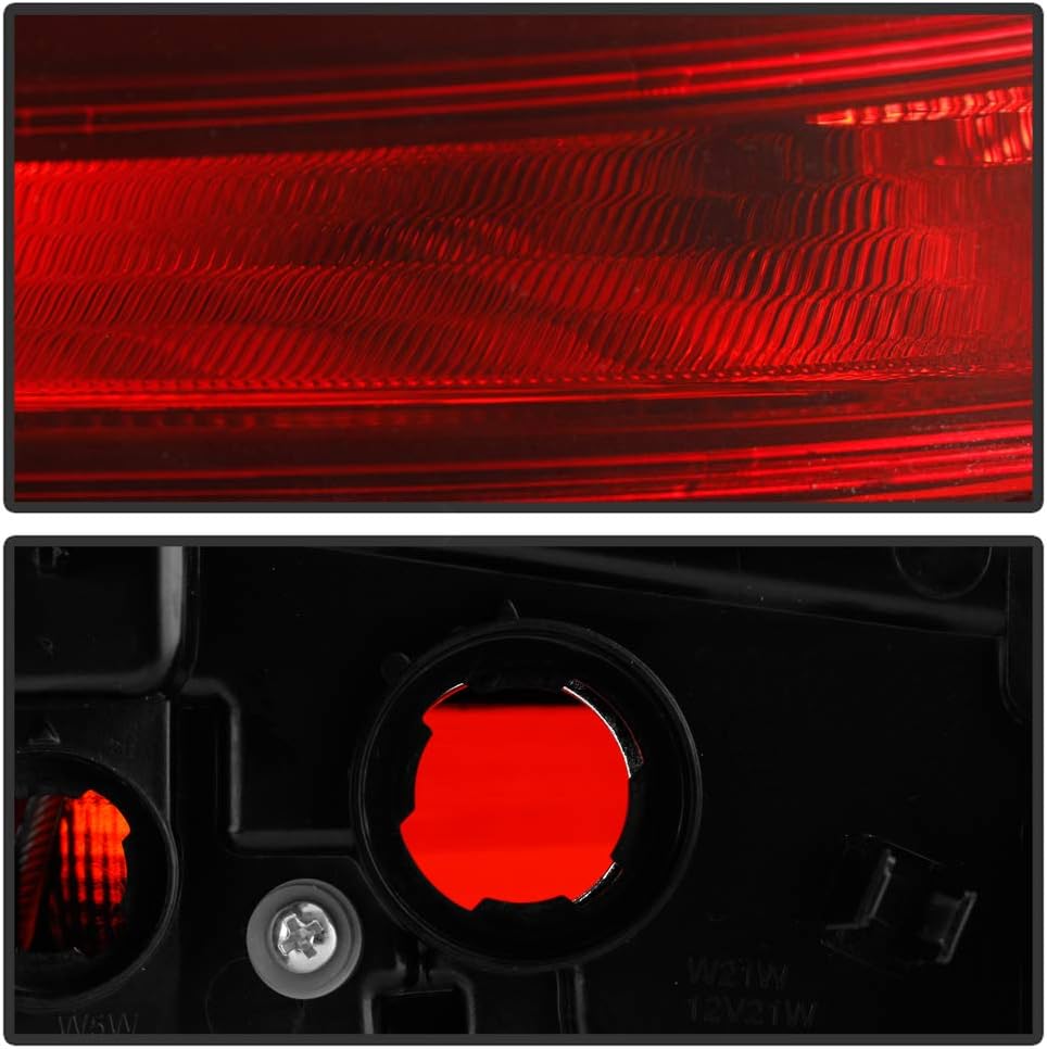All Red Lens Tail Lights Assembly R33609