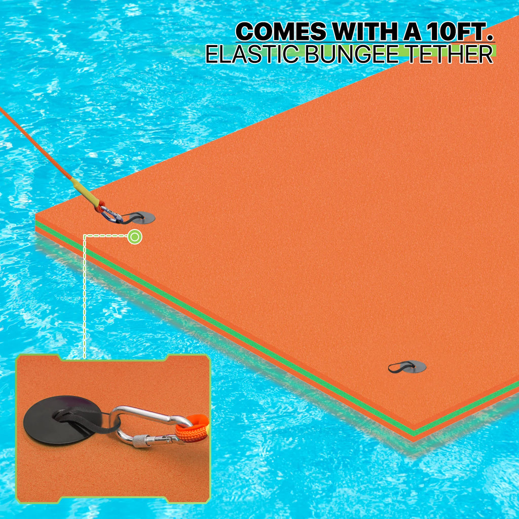 18' x 6' 3-Layer XPE Foam Water Floating Mat Y62414