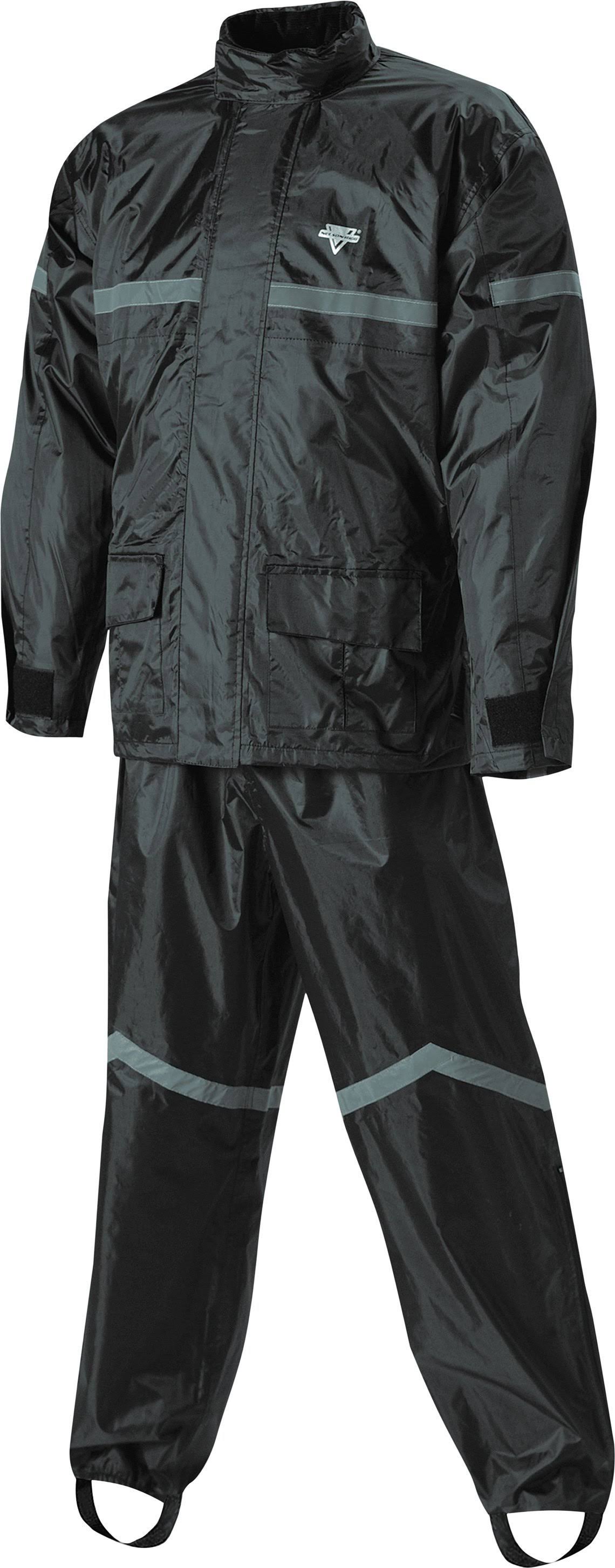 Black 2-Piece Rain Suit Q873