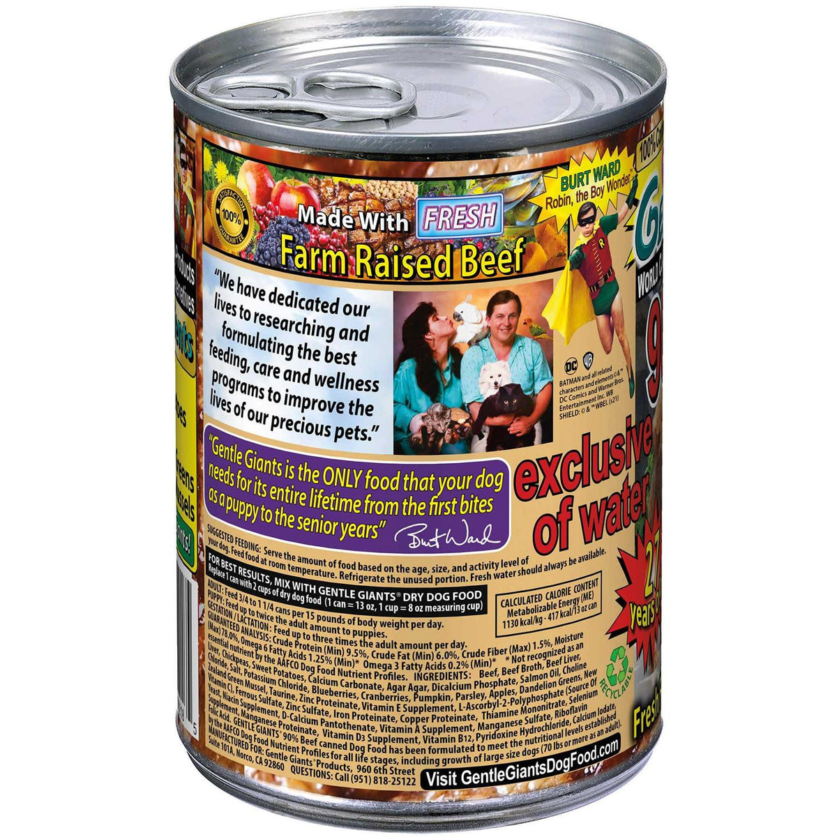 Grain Free Beef Dog & Puppy Can Food Z289