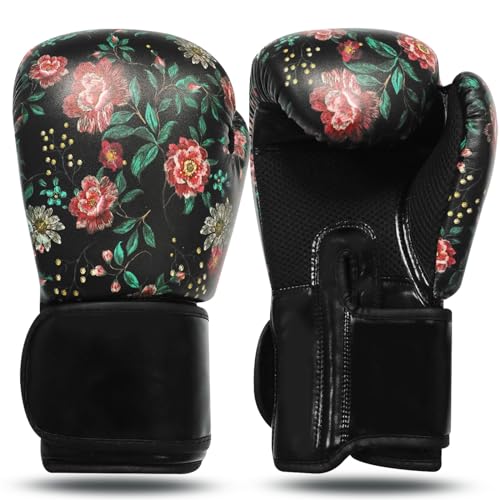 Black Leather Boxing Gloves V1188