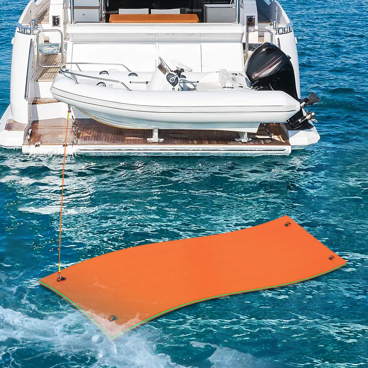18' x 6' 3-Layer XPE Foam Water Floating Mat Y62414