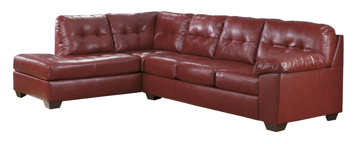 Red Left Arm Facing Sectional S543