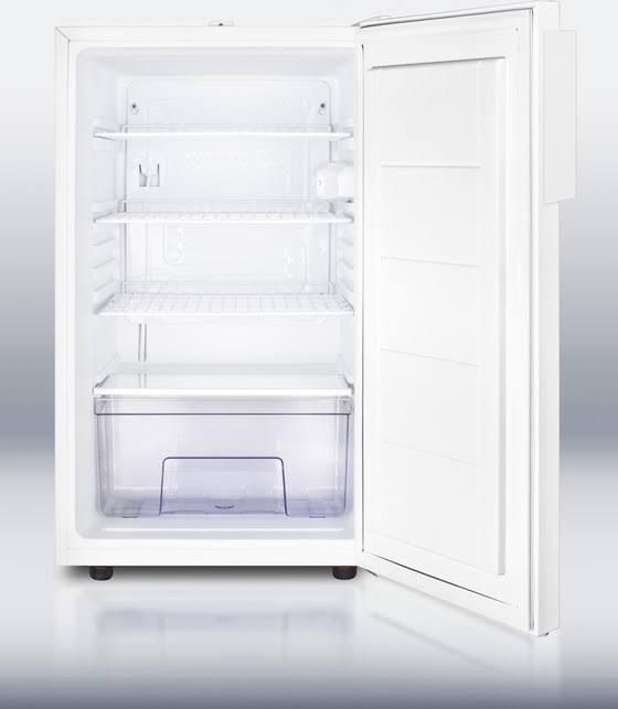 White 4.1 cu ft Compact Refrigerator N535